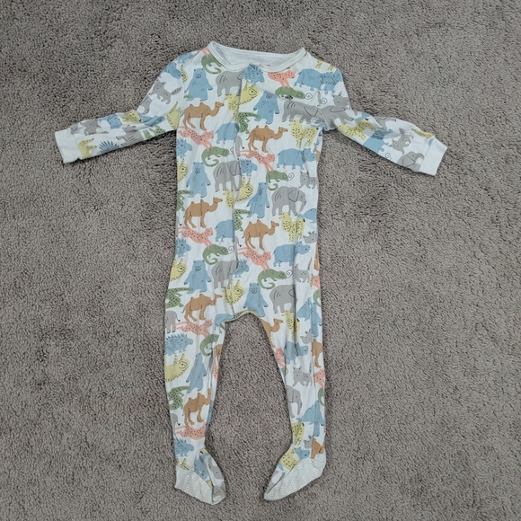 Magnetic Me Other - Magnetic Me Multicolor Animal Print Footie